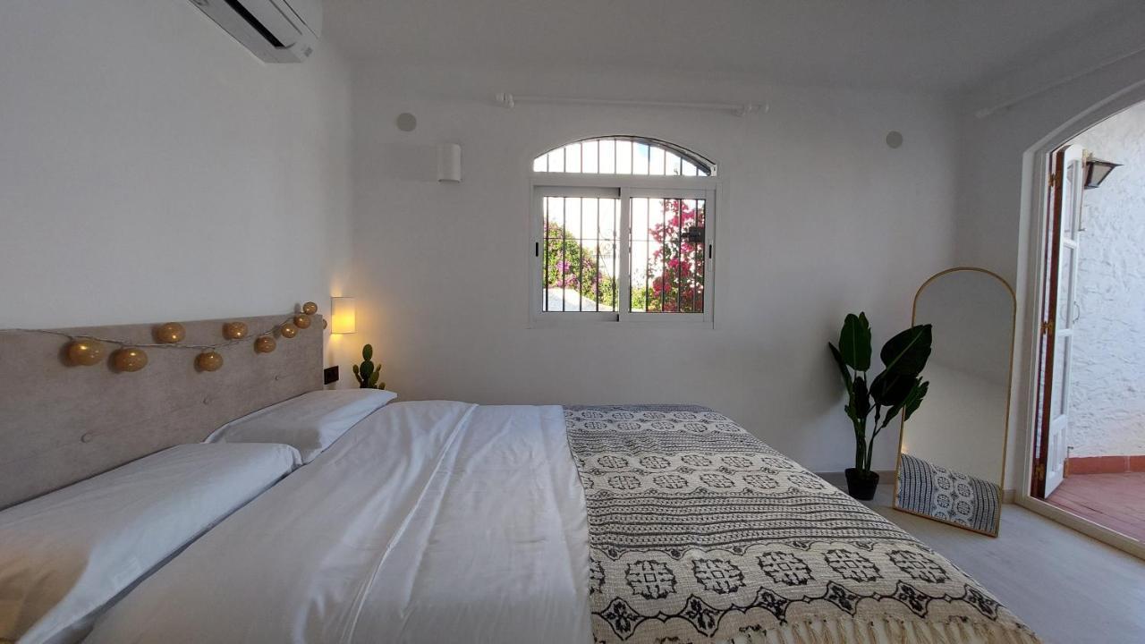 New Boho Home With Balcony, Private Garden And Communal Pool Nerja Exteriér fotografie